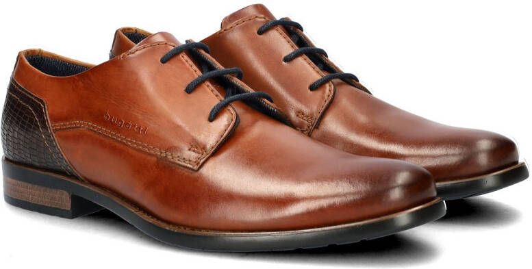 Bugatti leren veterschoenen cognac - Foto 3