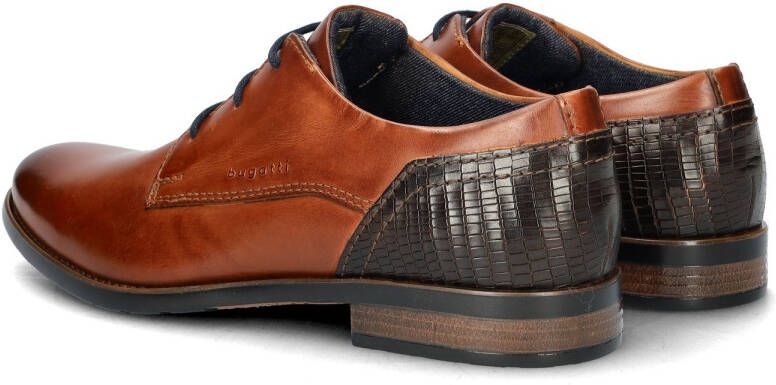 Bugatti leren veterschoenen cognac - Foto 4