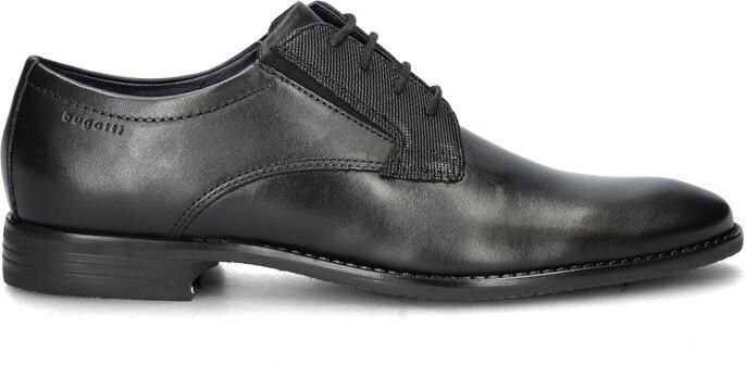 Bugatti leren veterschoenen zwart - Foto 2