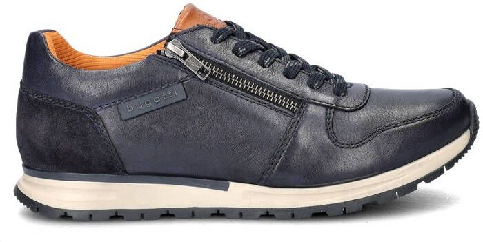 Bugatti leren sneakers donkerblauw - Foto 2