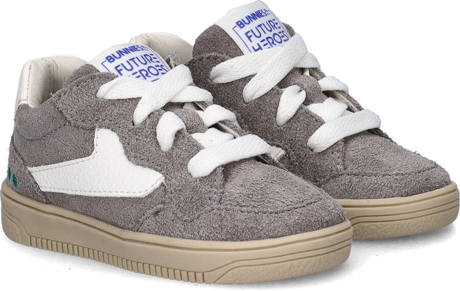 BunniesJR 226206-484 Jongens Lage Sneakers Grijs Leer Veters - Foto 3