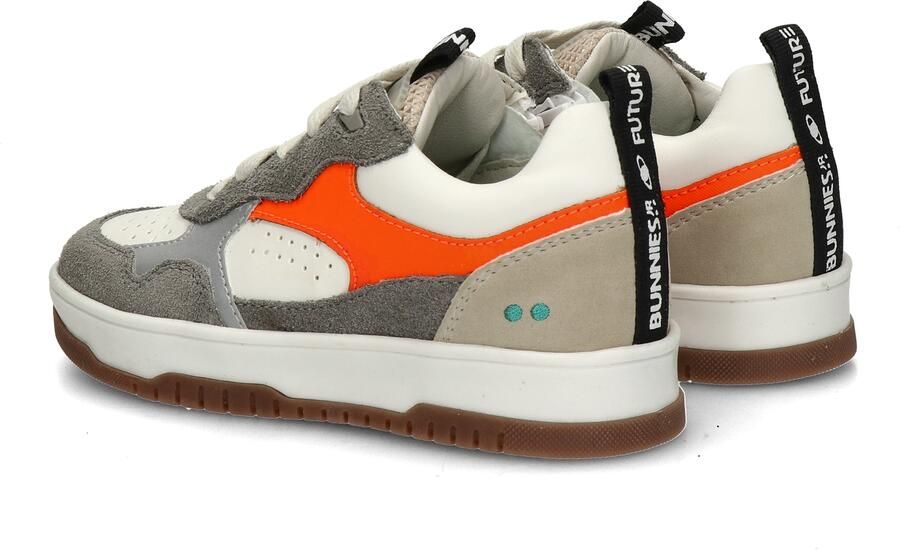 BunniesJR 226245-484 Jongens Lage Sneakers Grijs Leer Veters - Foto 3