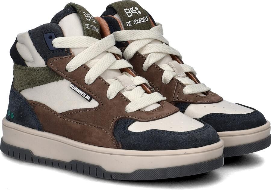 BunniesJR 225990-420 Jongens Hoge Sneakers Bruin Leer Veters - Foto 7