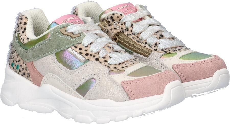 BunniesJR 226050-498 Meisjes Lage Sneakers Multicolor Leer Veters - Foto 2