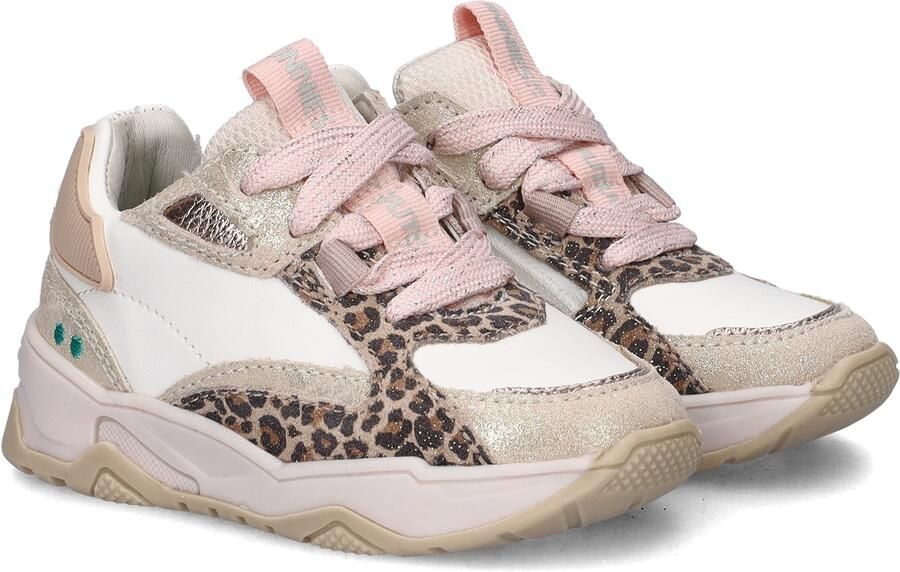 BunniesJR 226220-994 Meisjes Lage Sneakers Beige Leer Veters - Foto 2