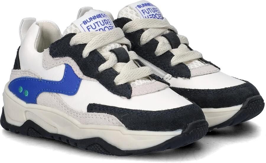 BunniesJR 226223-420 Jongens Lage Sneakers Blauw Leer Veters - Foto 4