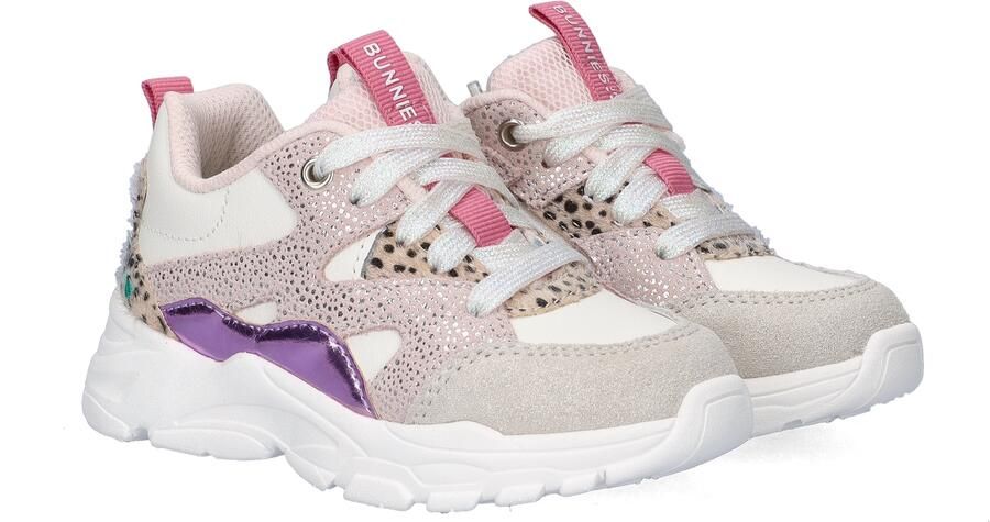 BunniesJR 226051-994 Meisjes Lage Sneakers Paars Leer Veters - Foto 5