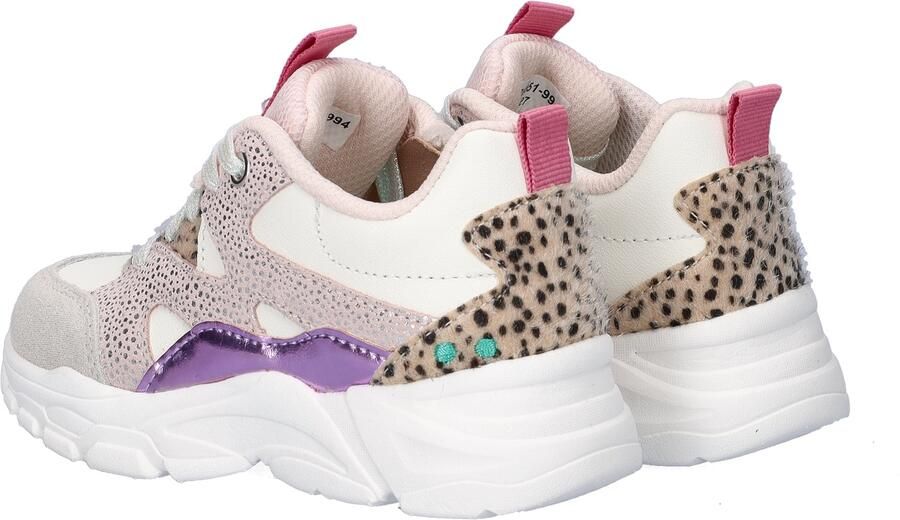 BunniesJR 226051-994 Meisjes Lage Sneakers Paars Leer Veters - Foto 4