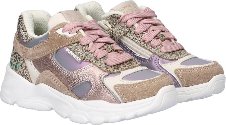 BunniesJR 226050-403 Meisjes Lage Sneakers Roze Leer Veters - Foto 4