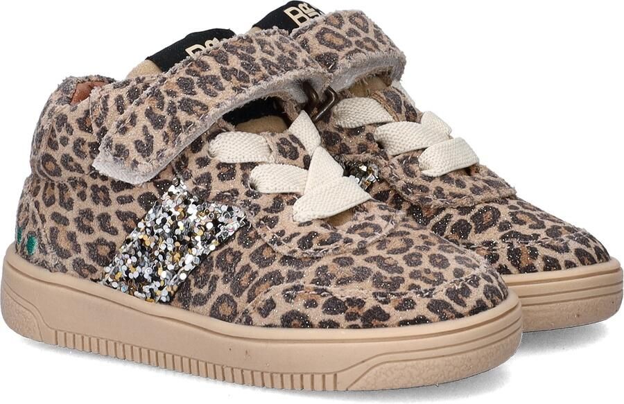 BunniesJR 225653-906 Meisjes Hoge Sneakers Beige Leer Veters - Foto 4