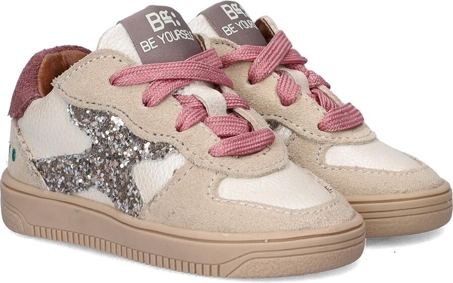 BunniesJR 225655-996 Meisjes Lage Sneakers Roze Leer Veters - Foto 4