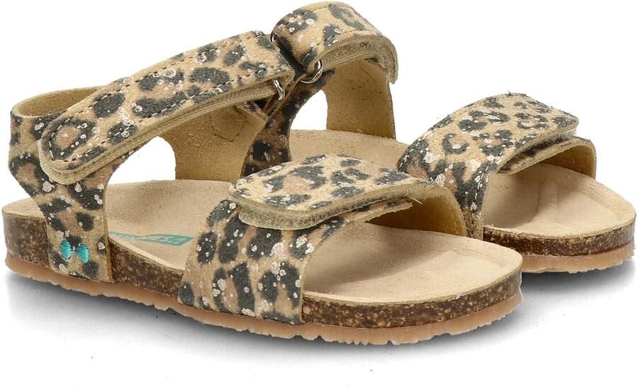 BunniesJR 226408-713 Meisjes Platte Sandalen Bruin Imitatieleer Klittenband - Foto 6