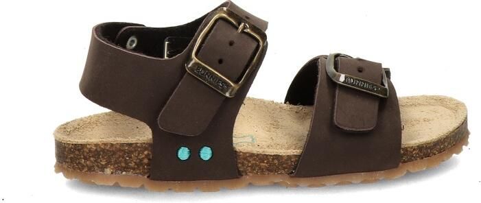 BunniesJR 226406-717 Jongens Platte Sandalen Bruin Imitatieleer Gespsluiting - Foto 3