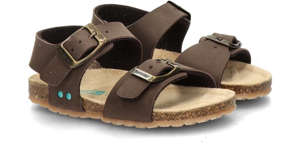 BunniesJR 226406-717 Jongens Platte Sandalen Bruin Imitatieleer Gespsluiting - Foto 4
