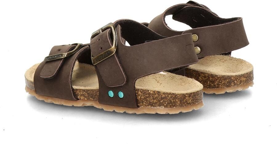 BunniesJR 226406-717 Jongens Platte Sandalen Bruin Imitatieleer Gespsluiting - Foto 5