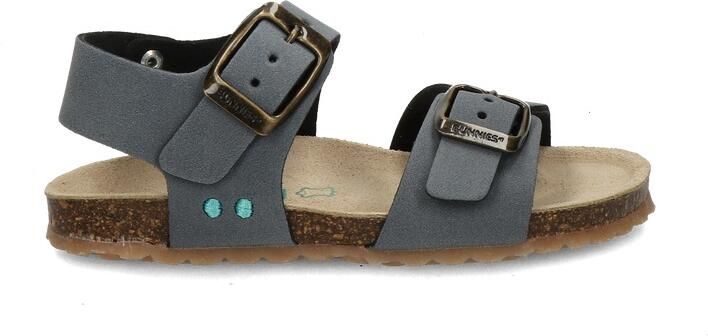 BunniesJR 226406-727 Jongens Platte Sandalen Blauw Imitatieleer Gespsluiting - Foto 3