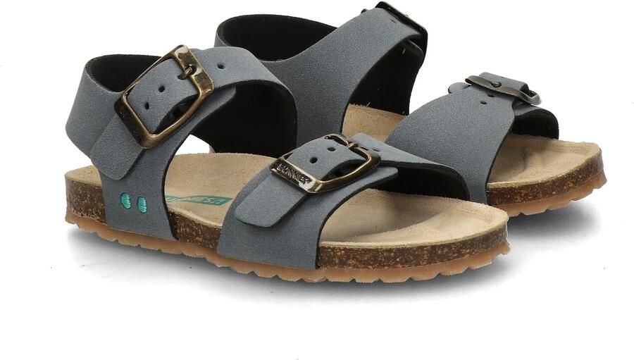 BunniesJR 226406-727 Jongens Platte Sandalen Blauw Imitatieleer Gespsluiting - Foto 5