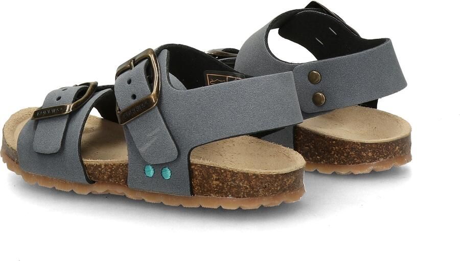 BunniesJR 226406-727 Jongens Platte Sandalen Blauw Imitatieleer Gespsluiting - Foto 4