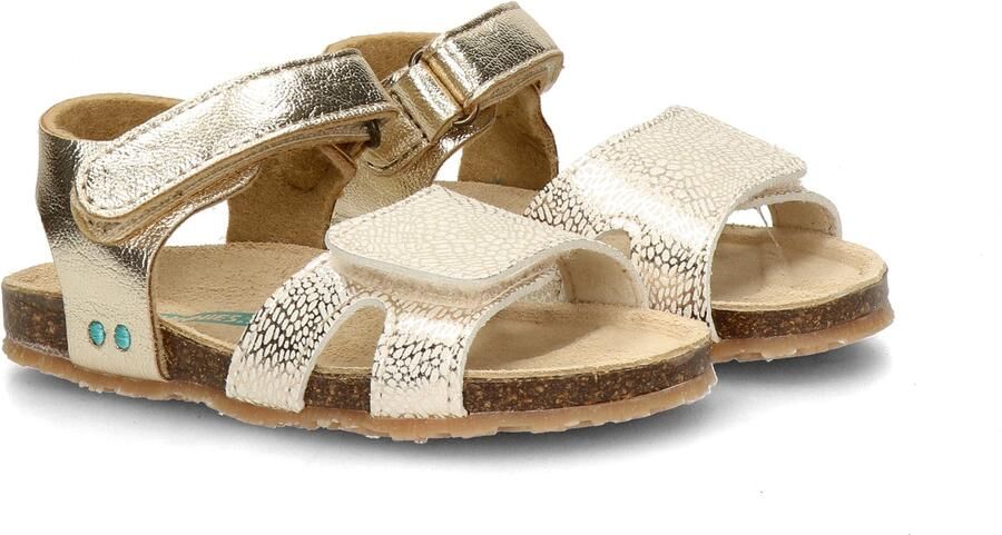 BunniesJR 226405-794 Meisjes Platte Sandalen Beige Imitatieleer Klittenband - Foto 3