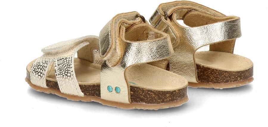 BunniesJR 226405-794 Meisjes Platte Sandalen Beige Imitatieleer Klittenband - Foto 4