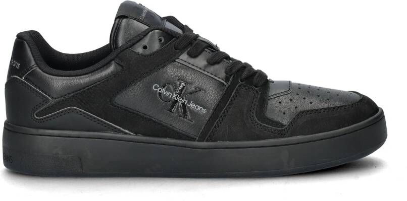 Calvin Klein Jeans Heren Leren Basket Cupsole Sneakers Black Heren - Foto 3