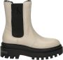 Calvin Klein Platte Vorm Hoge Chelsea Laarzen Beige Dames - Thumbnail 1