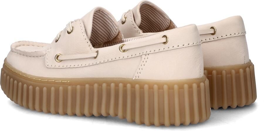 Clarks TORHILL BOAT Dames veterschoenen Wit beige - Foto 10