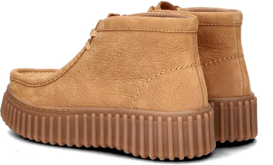 Clarks TORHILL~MOSS~~~~~~~~~~~~~~~~~~ Hoge sneakersVeterlaarzenDames veterschoenenDames sneakersHalf-hoge schoenen Cognac - Foto 9