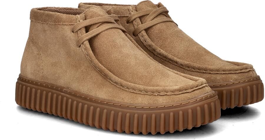 CLARKS ORIGINALS Clarks Veterschoenen Heren Torhill Hi Heren Maat: 42 5 Materiaal: Suède Kleur: Camel - Foto 8