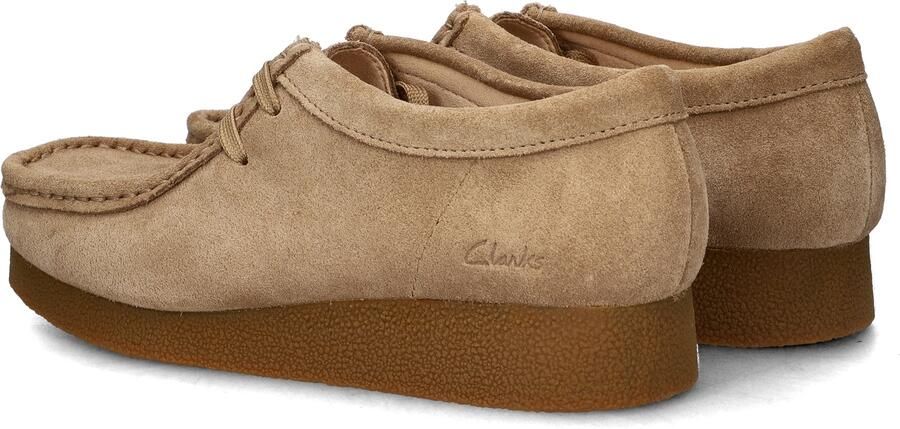 Clarks WALLABEE~EVO~SH~~~~~~~~~~~~~~~ Dames veterschoenen Wit beige - Foto 12