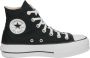 Converse All Star High Top Platform canvas sneakers zwart - Thumbnail 1