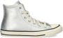 Converse Chuck Taylor All Star Hi Sneakers Leren Sneaker Dames Zilver - Thumbnail 2