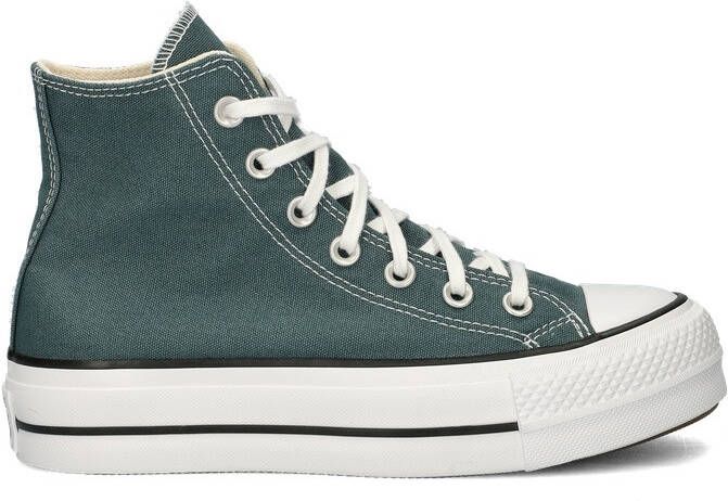 Converse Chuck Taylor All Stars Lift Hi dames sneaker Donkergroen