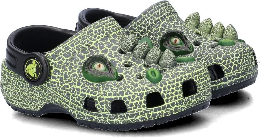 Crocs Im Scary Dino Serie Kinderklomp Ventilatiegaatjes Croslite™ Materiaal Zwart - Foto 4