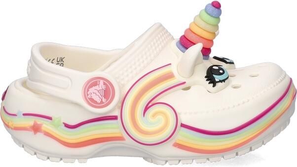 Crocs Classic Unicorn Lights Clog Infant Wit Kind Wit