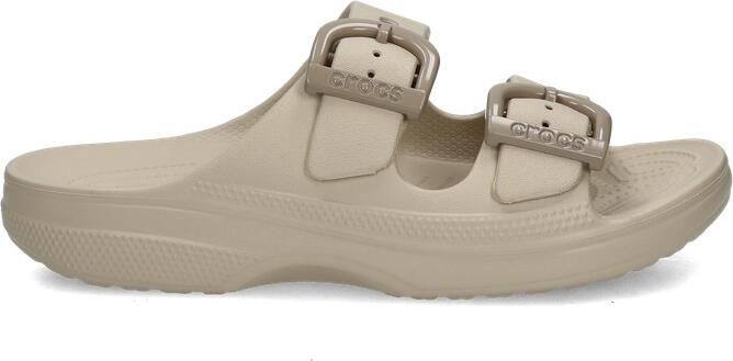 Crocs Saturday Enamel Buckle Sandal Dames Beige- Dames Beige