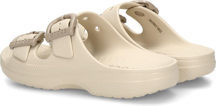 Crocs Saturday Enamel Buckle Sandal Dames Beige- Dames Beige - Foto 3