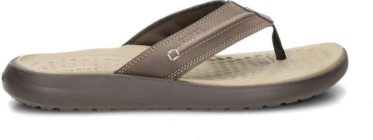 Crocs Teenslippers Yukon Vista II Flip Sandaal zomerschoen met decoratieve stiksel