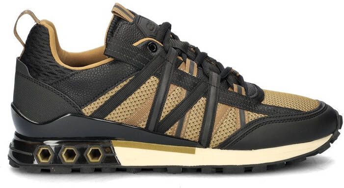 Inktkenners Cruyff Fearia Hex Tech Sneakers Black Gold