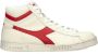 Diadora hoge leren sneakers off white rood - Thumbnail 2