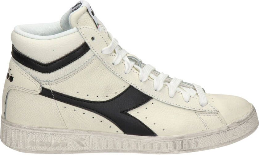 Diadora hoge leren sneakers off white zwart - Foto 2