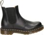 Dr. Martens Klassieke Chelsea-laarzen van glad leer met gele stiksels en AirWair-logo Black - Thumbnail 1