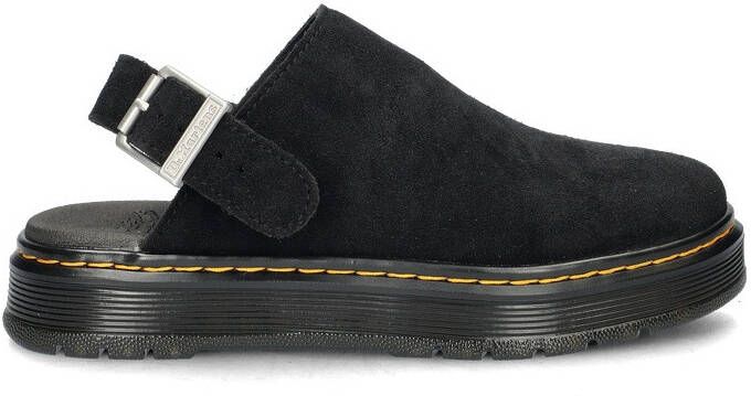 Dr. Martens Brookline Mule Bronx Suede Sandalen zwart