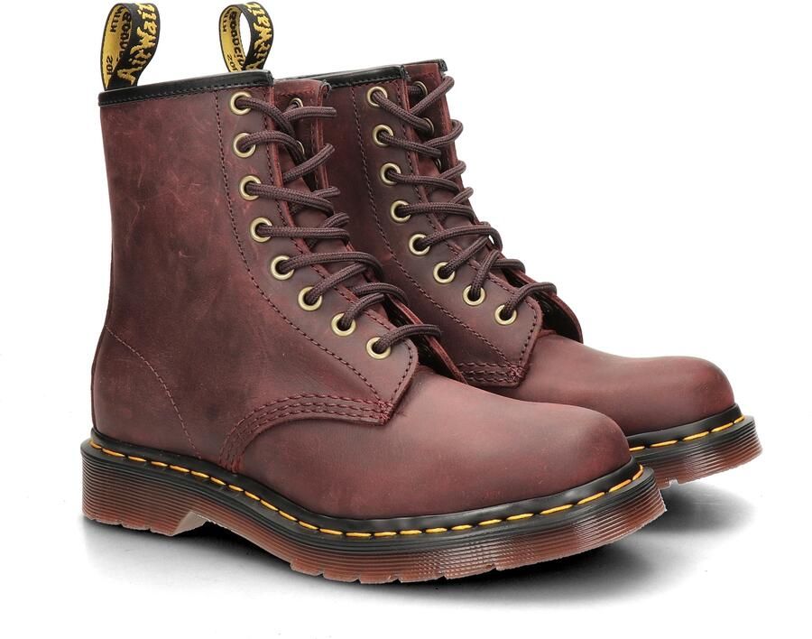 Dr.Martens Dr Martens 1460 Crazy Horse leren laarzen bordeauxrood - Foto 4