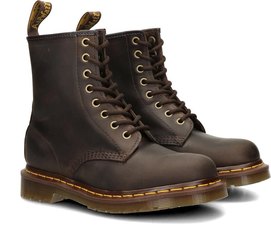 Dr Martens Dr. Martens 1460 J Gaucho Wildhorse Lamper leren veterboots donkerbruin - Foto 19