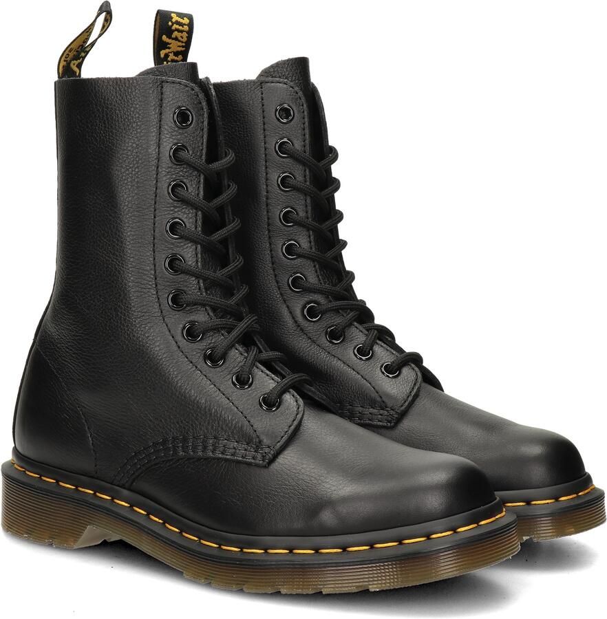 Dr. Martens 1490 BLACK VIRGINIA Volwassenen VeterlaarzenHalf-hoge schoenen Zwart - Foto 4