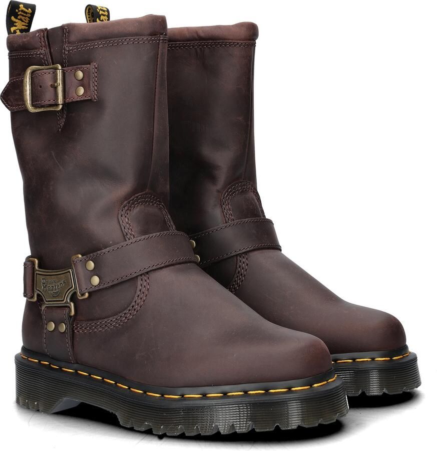 Dr. Martens Dr Martens Anistone Hi Rigger Laarzen Bruin Man Vrouw - Foto 3