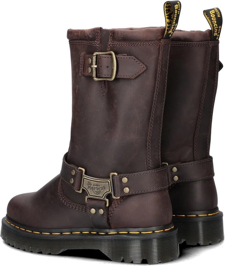 Dr. Martens Dr Martens Anistone Hi Rigger Laarzen Bruin Man Vrouw - Foto 4