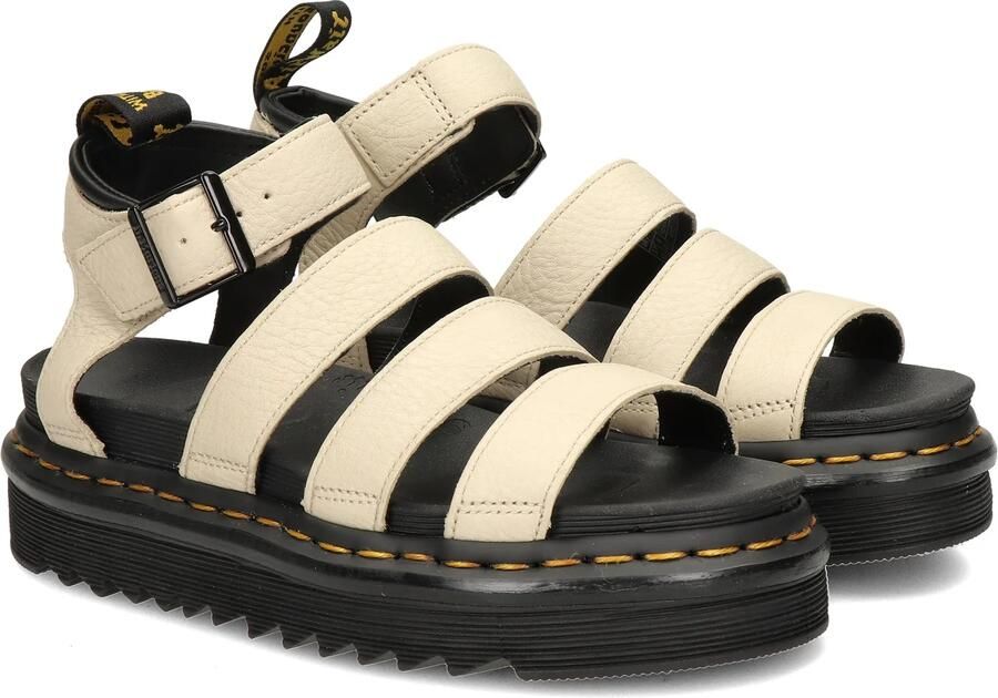 Dr. Martens Beige Sandaal van Textuurleer met Verstelbare Enkelband Beige Dames - Foto 18