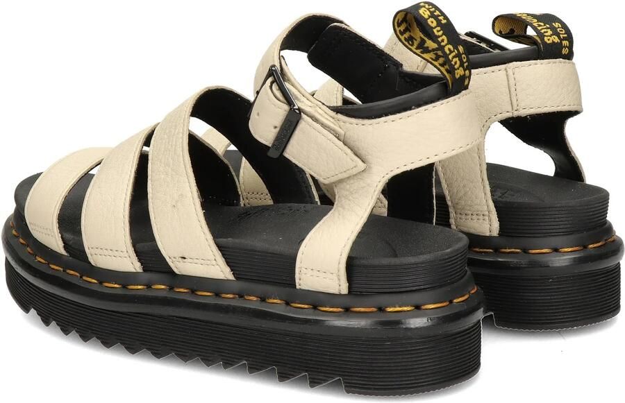 Dr. Martens Beige Sandaal van Textuurleer met Verstelbare Enkelband Beige Dames - Foto 19